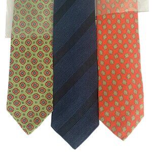 Ben Silver Hand sewn ties by Drake: DK 110-A/B/D